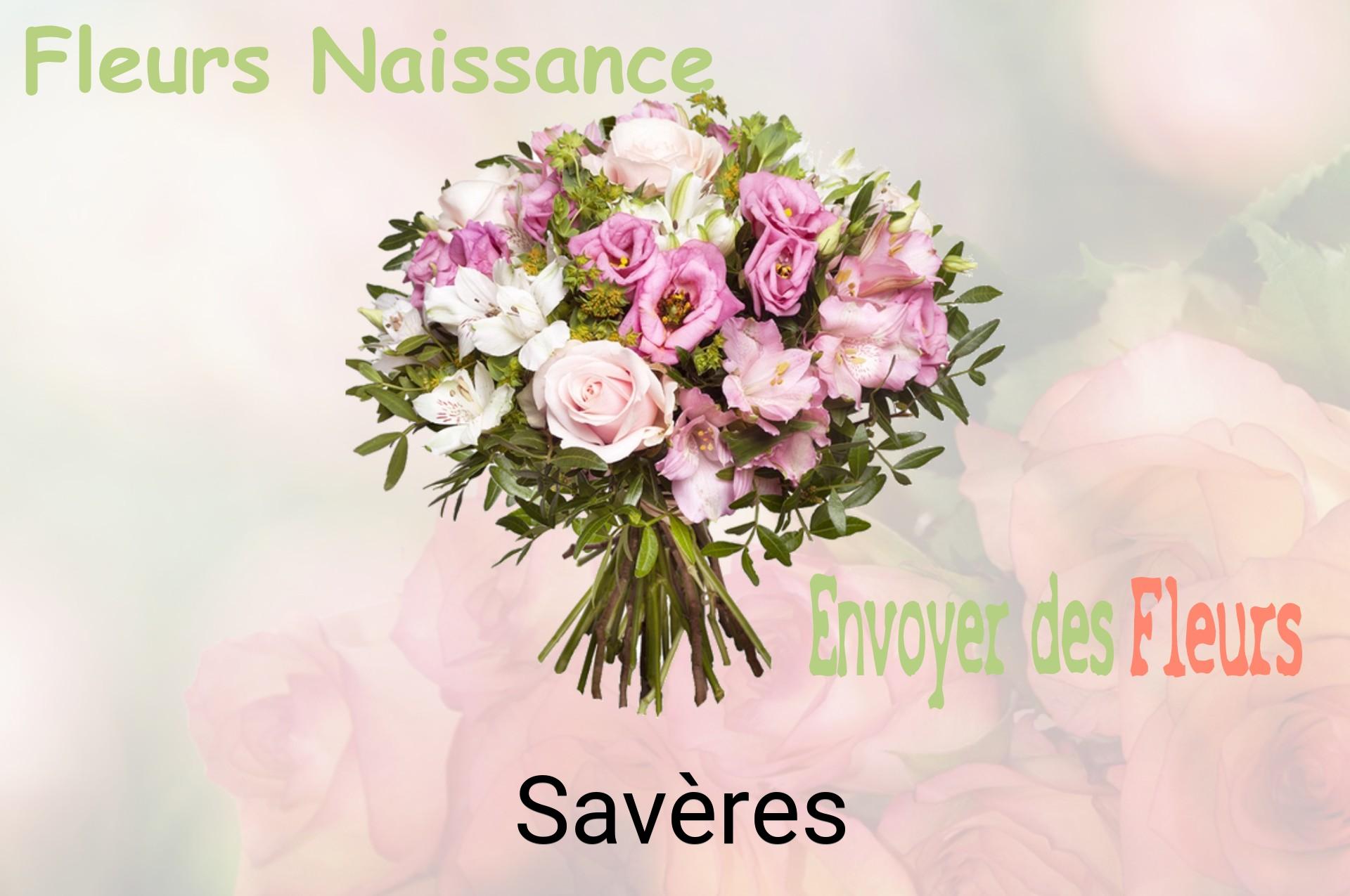 Bouquet de fleurs de naissance livré à Savères